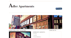 Desktop Screenshot of adlerapts.com